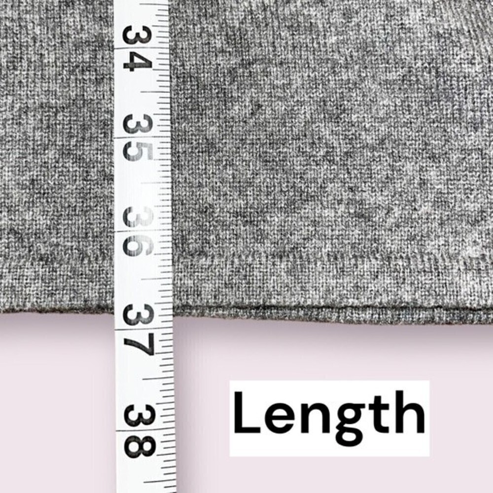 Christopher Fisher 100% Cashmere Sweater Dress Gray Knit Womens Size Small - Picture 6 of 11